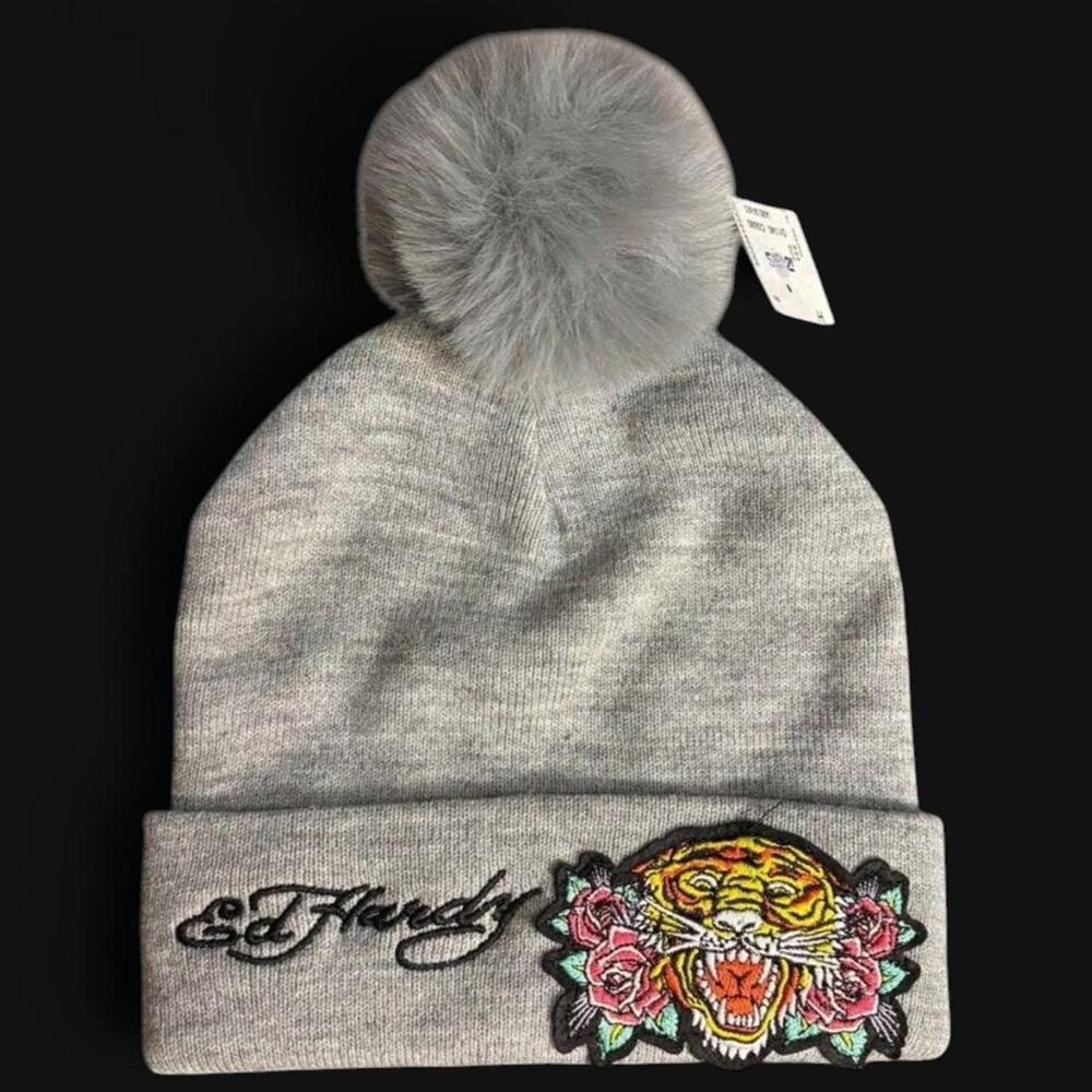 Ed hardy nwt gray beanie